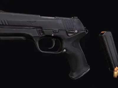 Valorant Classic Pistol Low-poly 3D model