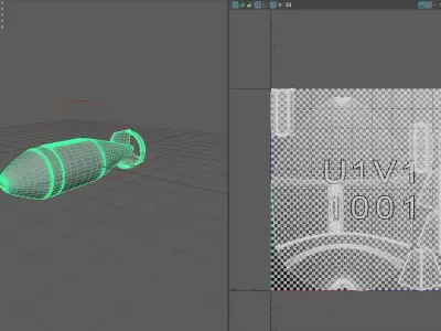 Stop War Bomb Low-poly 3D model