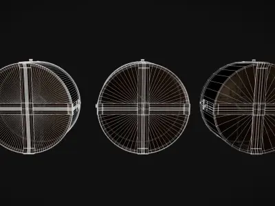 British WW2 Mk5 Anti-Tank Mine  3D model