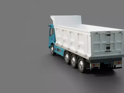Volvo Electric FMX Dump Truck 3D model