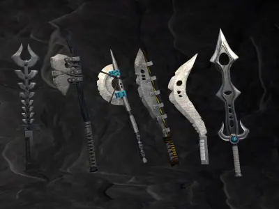 Machete pack 3D model