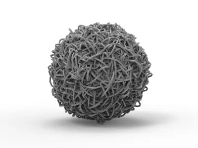 Clump of Wires 3D model