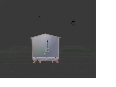 Model train closed cargo Wagon 3D print model