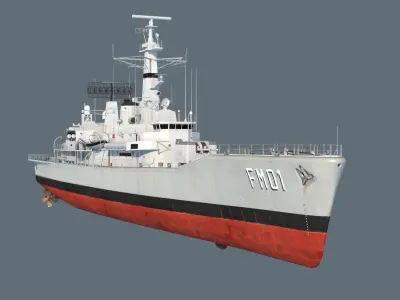 Condell class frigate 3D model