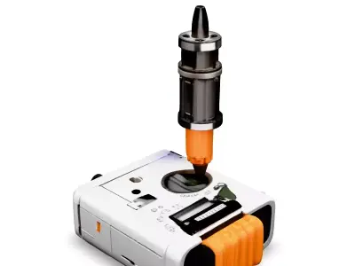 SciFi Fueling Device 3D Model Low-poly 3D model