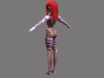 Centipede 3d Character Low-poly 3D model