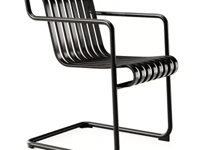 Hay Palissade Cantilever Dining Armchair 3D model