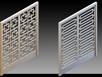 41 Exterior Doors- Vol 02- Kitbash- High detail 3d models 3D model