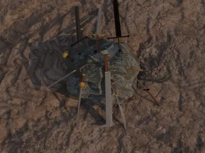 10 Swords asset Pack 3D model