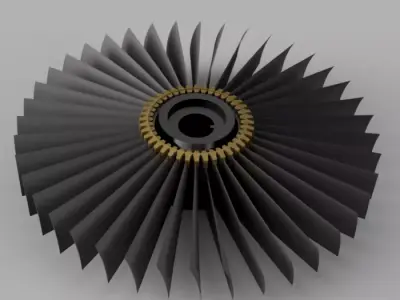 mechanical fan 1 3D model