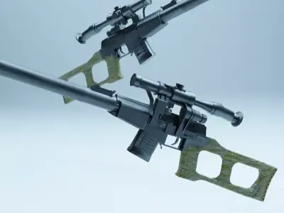 VSS LMG Rifle 3D model
