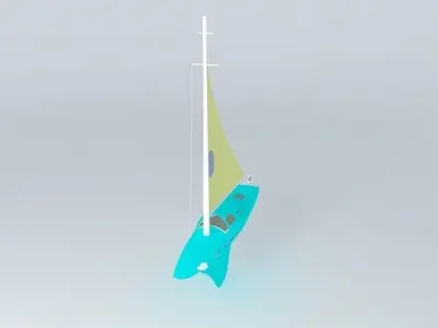Recreational Boat Free 3D model
