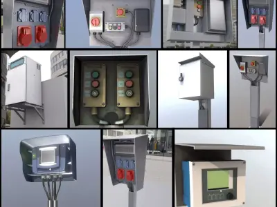 Control Panel 3D Model Pack