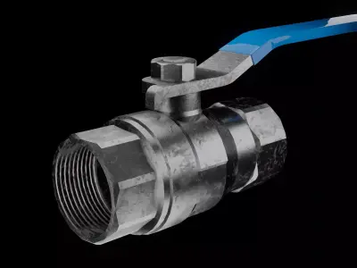 BALL VALVE Low-poly 3D model