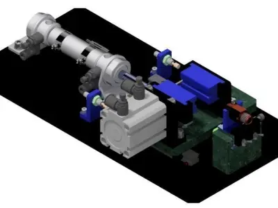 Tension Test Machine 3D model