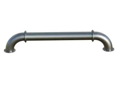 Iron Pipeline Low-poly 3D model