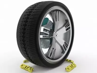 ORTAS CAR WHEEL RIM 113 GAME READY WHEEL RIM TIRE 3D model
