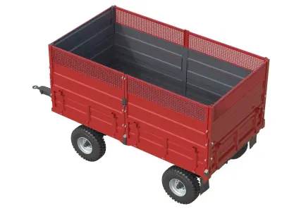 Celmak Dump Trailer Low-poly 3D model