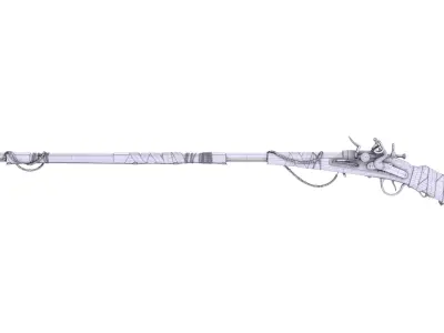MasaiRifle Low-poly 3D model