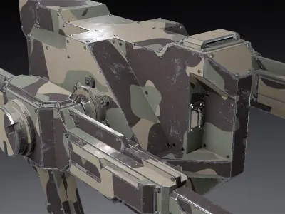 Mech 08 - Harpy Low-poly 3D model