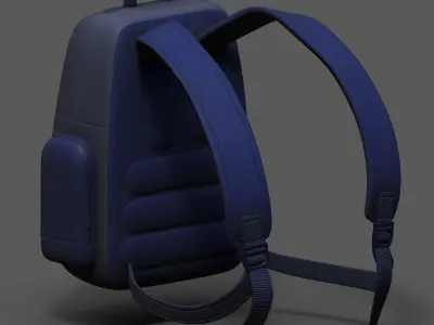 Backpack bag baggage Color 3d low poly Low-poly  Low-poly 3D model get