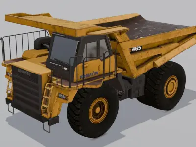 Industrial Machine 3D Model Low-poly 3D model