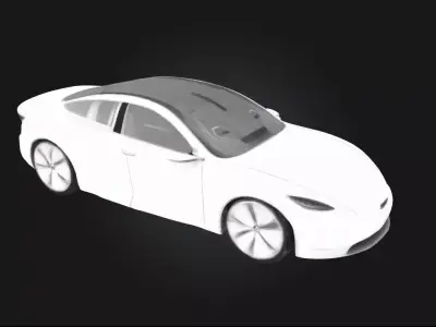 Futuristic Sedan Concept  Sleek Design for Tomorrows Roads 3D model