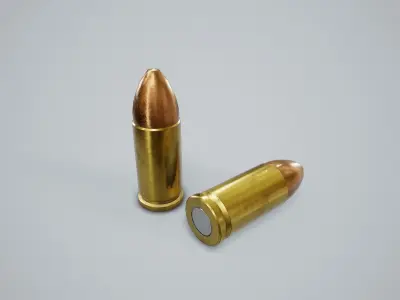 Cartridge Bullet PBR Game Ready Low-poly 3D model purchase