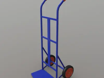 Sack Truck Low-poly 3D model