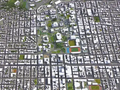 Berkeley Low-poly 3D model