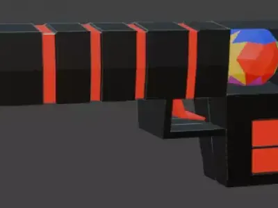 Colorful Gun 3D model