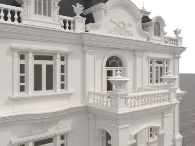 Classical style Villa  3 3D model