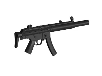 MP5SD submachine gun 3D model