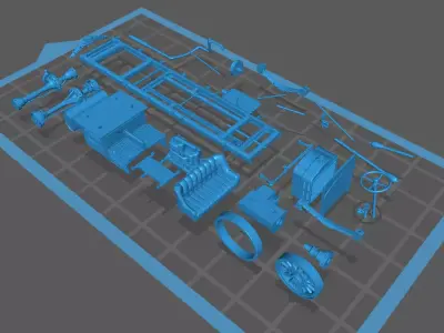 Truck FWD Model B 3D print model