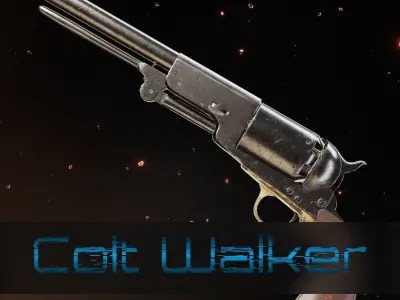 Pistols colt pistol 3D Model Pack