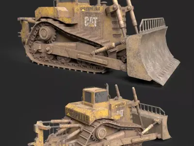 Bulldozer Free 3D model