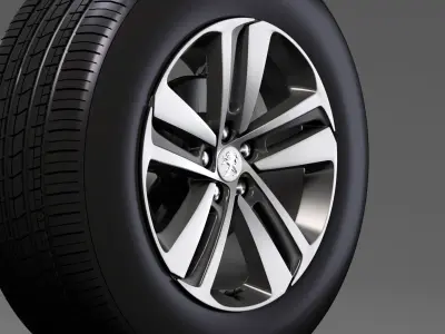 Peugeot Traveller wheel 2017 3D model