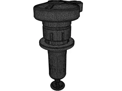 Futuristic Stimpack Injector 3D Model 3D model purchase