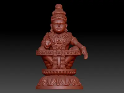 swami ayyappan 3d model high poly mesh 3D print model