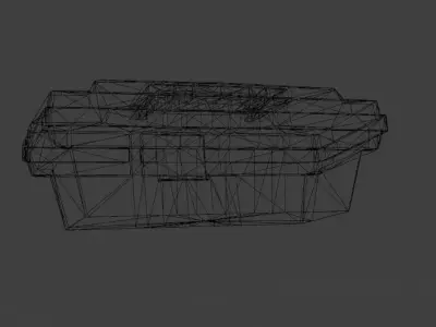 Worn out plastic Toolbox Free low-poly 3D model