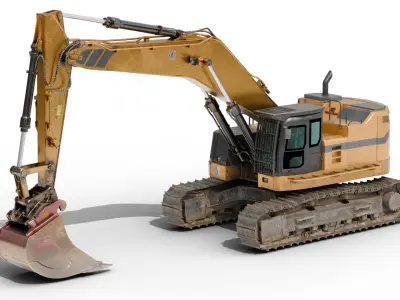 Excavator Hydraulic 3D model