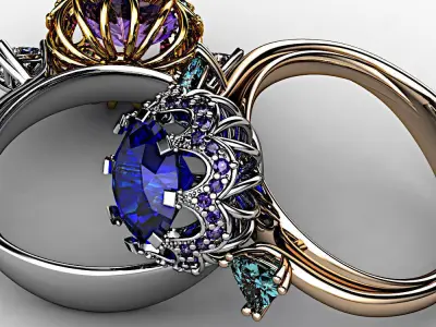 Blossom ring  3D model