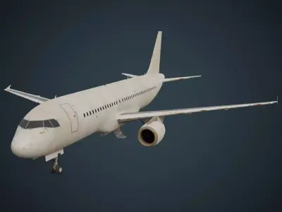  Airliner 1B Low-poly 3D model