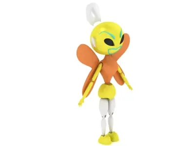 Stylized Ant Droid Figures 3D print model