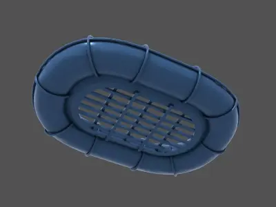 Carley raft - Commercial license - 1-72 scale 3D print model
