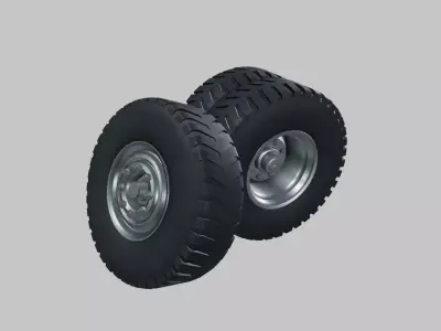 Tyres  Low-poly 3D model
