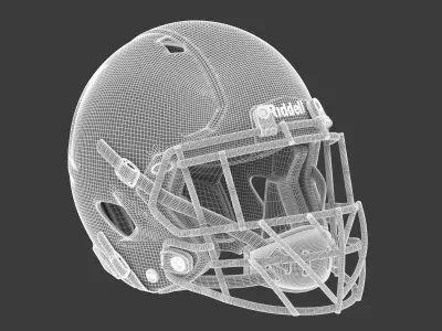 Riddell Speed Icon American Football Helmet 3D model