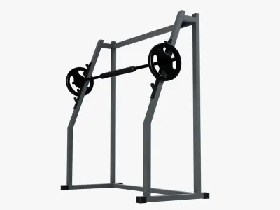 Squat Cage Low-poly 3D model