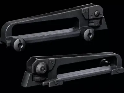 M4 - Carrying Handle Low-poly 3D model