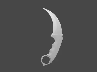 Karambit Model knife Low-poly 3D model